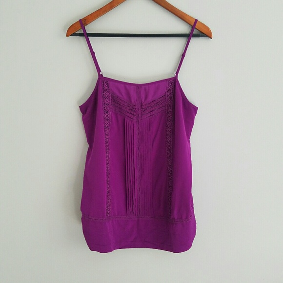 A Pea in the Pod Tops - A Pea in the Pod Maternity purple tank top L